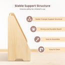 OOOK Kids Bookshelf, Wooden 4-Tier Front Facing Book Display Shelf for Kids, Toddler Montessori Bookshelf for Classroom, Playroom, Nursery by TinyTreasures Baby Boutique