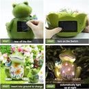 Solar Outdoor Frog Statue Lighting, Waterproof Frog Statue Light,Outdoor Lighting, Decorations for Patio,Yard,Lawn, Porch, Ornament by CozyNest Decor