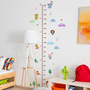 Cartoon Animals Self-adheve Vinyl Nursery Wall Decal Baby Growth Chart Sticker for Bedroom Play Room by TinyTreasures Baby Boutique