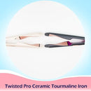 ANGENIL Pro Twist Ceramic Flat Iron 1 Inch, Dual Voltage Hair Straightener and Curler 2 in 1, Multi-Stylers Round Flat Iron Hair Curling Iron, Fast Heating LCD Display, 11 Adjustable Temp (250℉-450 ℉) by CozyNest Decor