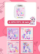 16-Piece Rotating Puzzles for Kids 4-6, Toddlers Puzzles 2-4, Road Trip, Airplane Activities Game, Travel Toys - Brain Teaser, Fine Motor Skills - Birthday Gifts Boys & Girls - Pink Alicorn by TinyTreasures Baby Boutique