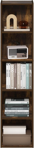 Furinno Pasir 5-Tier Open Shelf Bookcase, Bookshelf, Amber Pine by TinyTreasures Baby Boutique