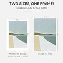 Homeforia White Picture Frame 24x36, High End Oak 24 x 36 Wood Poster Frame with Mat 20 by 30 for Photo, 24x36 Large Wooden Frame Matted to 20x30, 36x24 Thin Frames, Tempered Glass, Wall Kit, Set of 1 by CozyNest Decor