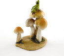 Top Collection Miniature Fairy Garden and Terrarium Statue, Frog on Mushrooms by GreenHaven Gardens