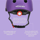 KAMUGO Kids Bike Helmet Set, Toddler Helmet for Ages 2-8 Boys Girls with Sports Protective Gear Set Knee Elbow Wrist Pads for Skateboard Cycling Scooter Rollerblading by TinyTreasures Baby Boutique