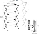 APEXCHASER Drying Rack Clothing, Clothes Drying Rack Foldable, Laundry Drying Rack Expandable, Small Clothe Hanger for Baby Clothes Towels Bibs, Socks, Clothes Airer for Indoor Outdoor Use, White/Grey by TinyTreasures Baby Boutique