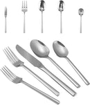 Silverware 45-Piece Flatware Set with Serving Utensils Stainless Steel Thick Heavy Mirror Polished Silver Cutlery Set for Wedding Hotel Restaurant, Service for 8 by CozyNest Decor