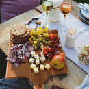 AIDEA Wood Cutting Board Large Charcuterie Board with Handle(17"x11") 2Pack Dark Brown by CozyNest Decor
