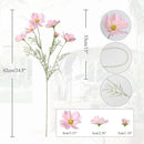 IPOPU Light Pink Flowers Artificial Daisies 5PCS Silk Cosmos Wild Flowers 24.5" Fake Pink Daisies for Vase for Home Decor Floral Arrangements Wedding Bouquets for Bride by CozyNest Decor