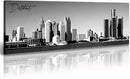 DJSYLIFE Detroit Skyline Wall Art Black and White Canvas Prints USA Skyscraper Panoramic Cityscape Picture for Bedroom Office Home Decoration Ready to Hang 13.8" x 47.3" by CozyNest Decor