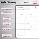 Undated Daily Planner – 3-Month A5 Productivity Organizer with Full Page Per Day, Hourly Schedule, Goal Setting, Habit Tracker, Weekly & Monthly Pages – Hardcover Time Management Notebook (Pink) by TinyTreasures Baby Boutique