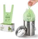SUPERBIO 1.6 Gallon Handle Tie Compostable Food Scrap Bags For Counter Top Compost Bin, Small Compost Bags, 50 Count, 6 Liter, BPI & OK compost INDUSTRIAL Certified by GreenHaven Gardens