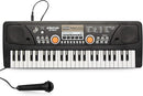 Raimy Piano Keyboard for Kids 49 Keys Portable Keyboard Piano Early Learning Educational Electronic Musical Instrument Toys Gifts for 3 4 5 6 7 8 9 Year Old Boys and Girls (Black) by TinyTreasures Baby Boutique