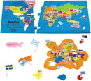 Imagimake Mapology World Map Puzzle - Includes Country Flags & Capitals | Fun Jigsaw Puzzle Kids Ages 5-8 | Educational Toys for Ages 8-13 | Geography Gifts for Girls & Boys 5, 6, 7, 8, 9, 10, 11, 12 by TinyTreasures Baby Boutique