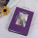 RECUTMS Photo Picture Album 4x6 100 Photos Small PU Leather Cover Wedding photo albums Family gifts Holds 100 Vertical Photos(Purple) by TinyTreasures Baby Boutique