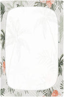 Tropical Vintage Palm Trees Crib Sheets for Boys and Girls, Fitted Baby Crib Sheets Soft and Breathable Mini Crib Sheets 39 X 27 X 5 Inches by TinyTreasures Baby Boutique