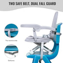Baby Booster Seat for Dining Table with Removable Tray & Cushion, 3in1 Portable Toddler Booster Seat, 4 Height Adjustable Travel High Chair for Babies and Toddlers by TinyTreasures Baby Boutique