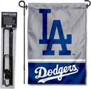 WinCraft Los Angeles Dodgers Garden Flag with Stand Holder by GreenHaven Gardens