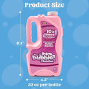 JOYIN 32 oz Bubble Solution Refills (Close to 1L/ 2.5 Gallon), Concentrated Solution for Bubble Machine, Wands, Blower, Easter (Pink) by TinyTreasures Baby Boutique