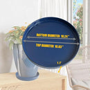 Ceramic Plant Saucer Pot Tray 10 Inch, Planter Saucers 4 5 6 7 8 9 10 11 12 13 Inch for Indoors Outdoor, Durable Sturdy Flower Drainage drip Water Tray for Glazed Pots Base (10.7 Inch-Blue) by GreenHaven Gardens