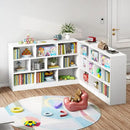 IOTXY Open Shelf Low Bookcase - Wooden 3-Tier Floor Standing Display Cabinet Organizer with Base, 10 Cubes Short Horizontal Bookshelf in Pear Yellow by CozyNest Decor