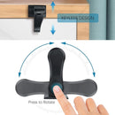 Child Proof Door Lever Lock - 3 Pack - Door Locks for Kids Safety - Door Knob Child Proof - Baby Proofing 3M Adhesive - Door Handle Child Proof - Baby Safety Locks for Toddlers - Black by TinyTreasures Baby Boutique