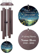 Personalized Sympathy Wind Chimes, 36inch Customized Wind Chime, Memorial Gifts for Loss of Loved One, Wind Chimes in Loving Memory of Dad/Mom, Condolences Gifts for Funeral by CozyNest Decor