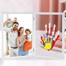 Family Handprint Kit with Picture Frame – DIY Hand Print Keepsake Gift for Parents & Kids, Handprint Craft for Family Memory Making & Home Decor (with Picture Frame) by TinyTreasures Baby Boutique