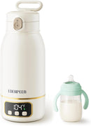 Portable Bottle Warmer for Travel, Formula Warmer On The Go, Milk Warmer for Breastmilk Water Soup, with Fast Heating & Long Battery Life, 17 OZ to Meet Your All-Day Needs, for Outdoor, Car, Journey by TinyTreasures Baby Boutique