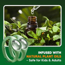 Mosquito Repellent, Plant-Powered Mosquito Repellent, Safe & Effective Mosquito Repellant Outdoor, Mosquitoes Repellent for Travel Hiking Camping-2 Packs & 4 Oil Reservoirs by TinyTreasures Baby Boutique
