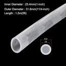 1" x 1 1/4" Clear Plastic PVC Tubing 5ft Flexible Hybrid Vinyl Tube, [for Garden Irrigation, Water Hose, Fish Tank, Aquarium] - 25.4x31.8mm by GreenHaven Gardens