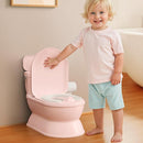 2-in-1 Toddler Potty Training Toilet - Larger Potty Chair & Detachable Training Seat for Boys & Girls Ages 1-3 with Flushing Sound, Wipes Storage, Toilet Paper Holder by TinyTreasures Baby Boutique