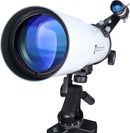 Telescopes for Adults Astronomy, 80mm Aperture 600mm Refractor Telescope for Kids & Beginners, Compact and Portable Travel Telescopio with Backpack by TinyTreasures Baby Boutique