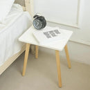 AWASEN Side Table, Small End Accent Table for Living Room Bedroom Office Small Spaces, Modern White Side Table Nightstand with Solid Wood, Easy Assembly, (White) by CozyNest Decor