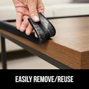 GORILLA GRIP Baby Proof Corners and Edges for Furniture, Kid Proofing Adhesive Table Corner Protectors, Heavy Duty Soft Rubber Foam Protection, Includes 8 Protective Safety Guards, 15 Feet, Black by TinyTreasures Baby Boutique