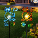 Solar Garden Lights Outdoor Decor,26.4''H Cat Figurine Light,Waterproof Decorative Garden Stakes for Lawn Patio Pathway, Solar Lights for Outside for Mom,Women,Cat Lovers by GreenHaven Gardens