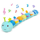 Baby Tummy Time Toys 0-6 Month Musical Stuffed Animal Plush Caterpillar Toy for Infant 6-12 Month Teething Sensory Toy with Crinkle Rattle for Babies 0-3-6 Month Newborn Boy Girl Birthday Gift 1 by TinyTreasures Baby Boutique