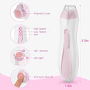 Baby Nail Trimmer Electric, 15 in 1 Baby Nail Clippers for Gentle Nail Care, Rechargeable Baby Nail File Electric with Light &15 Grinding Pads for Infant Toddler, Pink by TinyTreasures Baby Boutique