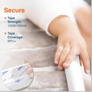 Roving Cove HeftyFit Edge Corner Protector Baby Proofing (Large 15ft Edge 4 Corners), Heavy-Duty, Soft NBR Rubber Foam, Furniture Fireplace Safety Bumper Guard, 3M Adhesive, Oyster White (Off White) by TinyTreasures Baby Boutique