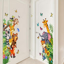 Jungle Animal Wall Decals, Cartoon Animal Sticker Safari Elephant Lion Monkey Wall Decals for Baby Room Playroom Bedroom Classroom Kindergarten Decor by TinyTreasures Baby Boutique