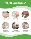 Haakaa Silicone Breastfeeding Manual Breast Pump Milk Pump 100% Food Grade Silicone BPA PVC and Phthalate Free | 4 oz Capacity by TinyTreasures Baby Boutique