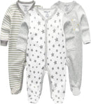 Kiddiezoom Baby and Toddler Boys'Snug Fit Footed One-Piece Romper Jumpsuit Cotton Cotton Footed Outfit by TinyTreasures Baby Boutique