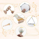 Baby Musical Instruments-Montessori Wooden Toys for Toddlers 1-3,Neutral Colors Percussion Instruments Set with Modern Boho Xylophone for Kids Preschool Educational 3+ by TinyTreasures Baby Boutique