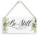 Be Still And Know That I Am God Prayer Room Decor Rustic Bible Verse Sign Scripture Printed Wood Sign Wall Art Religious Gifts Faith Based Gifts by CozyNest Decor