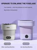 Portable Washing Machine, Mini Washer,16L Upgraded Large Capacity Foldable Washer.Deep Cleaning of Underwear, Baby Clothes and Other Small Clothes.Suitable for Apartments, Dormitories, Hotels.(Purple) by CozyNest Decor
