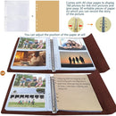 Photo Album 4x6 160 Photos, Leather Photo Albums with Writing Space With 30 Writing Paper, Travel Family Wedding Kids Graduation Ultrasound Baby Picture Album Scrapbook Photo Album by TinyTreasures Baby Boutique