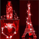 YEGUO 4 Pack Red Solar Fairy Lights Outdoor Waterproof, Each 33ft 100 LED String Light, 8 Modes Silver Wire by GreenHaven Gardens