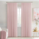MIULEE Baby Pink Back Tab Blackout Curtains 90 Inch Long 2 Panels Set for Living Room Bedroom Privacy, Rod Pocket/Pinch Pleated Thermal Insulated Room Darkening Light Blocking Curtain, 52 x 90 Inch by TinyTreasures Baby Boutique