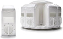 KitchenArt Spice Rack, Select-A-Spice Auto-Measure Rotating Spice Rack, White, 12 Compartments by CozyNest Decor