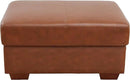 Ottoman Rectangular Storage Ottoman Bench, Genuine Cow Leather Footrest, Coffee Table, Stool Footstool with Hinged Lid for Living Room, Bedroom, Entryway, Brown, 36.5"x28"x18.5" by CozyNest Decor